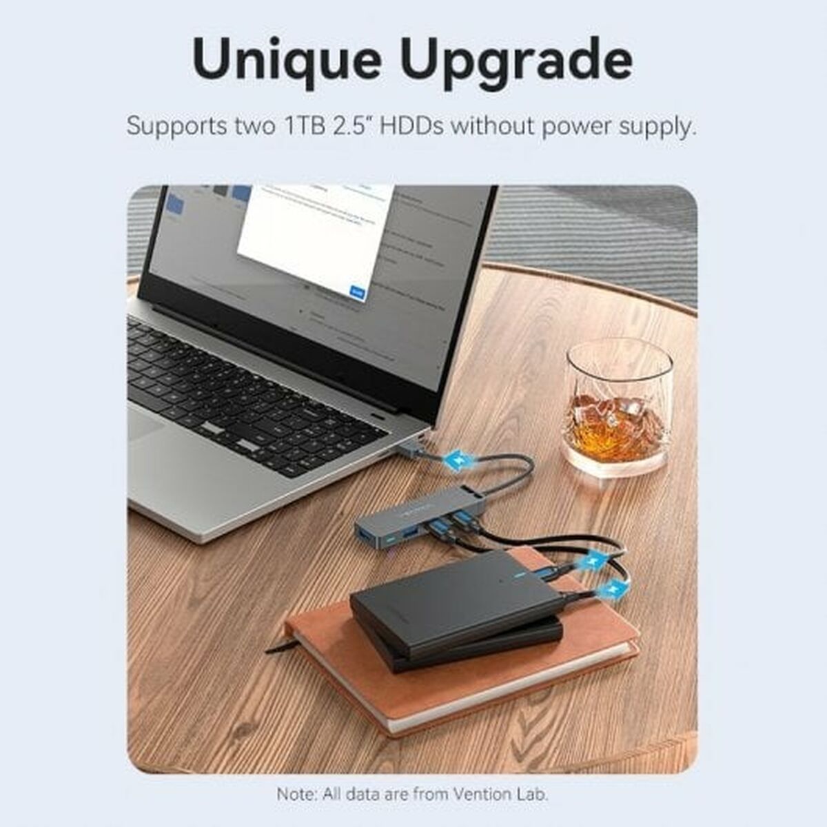 USB Centrmezgls Vention CHLBB Melns (1 gb.)